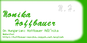 monika hoffbauer business card